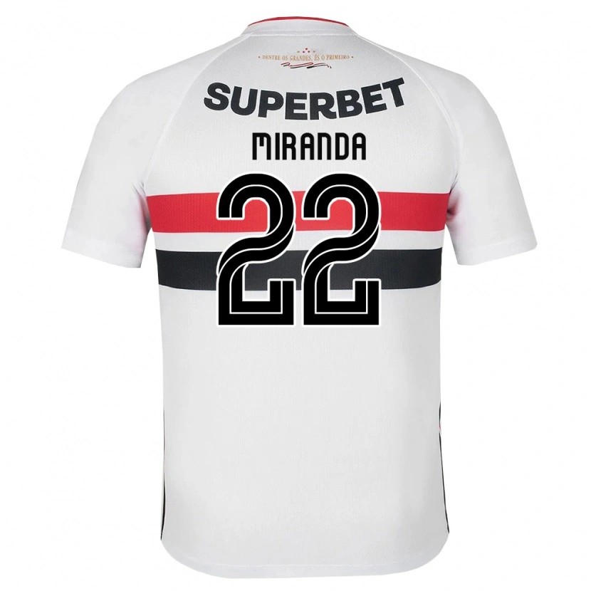 Danxen Män Miranda #22 Vit Röd Svart Hemmatröja Matchtröjor 2026/27 Tröjor T-Tröja