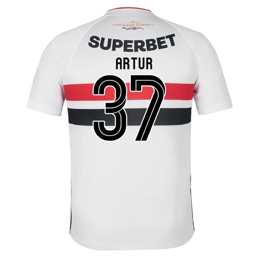 Danxen Män Artur Victor Guimarães #37 Vit Röd Svart Hemmatröja Matchtröjor 2026/27 Tröjor T-Tröja