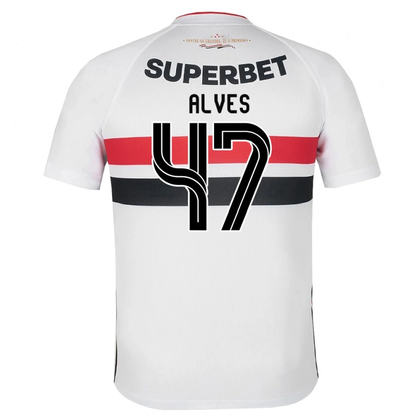 Danxen Män Matheus Alves #47 Vit Röd Svart Hemmatröja Matchtröjor 2026/27 Tröjor T-Tröja