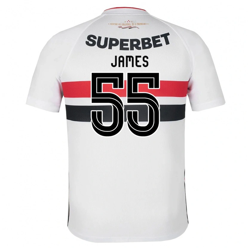 Danxen Män James Rodriguez #55 Vit Röd Svart Hemmatröja Matchtröjor 2026/27 Tröjor T-Tröja