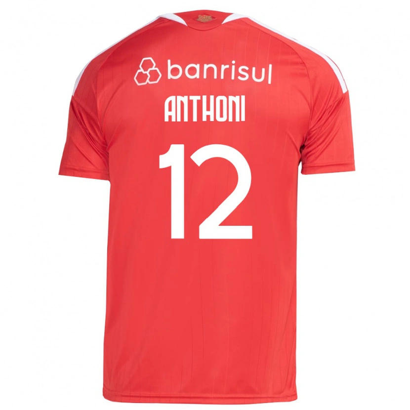 Danxen Män Anthoni Spier Souza #12 Röd Vit Hemmatröja Matchtröjor 2026/27 Tröjor T-Tröja