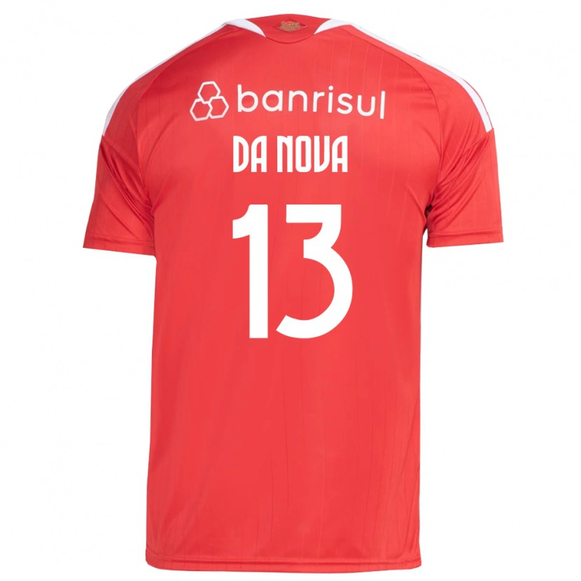 Danxen Män Érick Da Nova #13 Röd Vit Hemmatröja Matchtröjor 2026/27 Tröjor T-Tröja