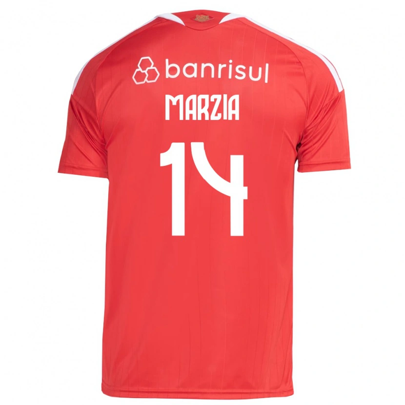 Danxen Män Marzia #14 Röd Vit Hemmatröja Matchtröjor 2026/27 Tröjor T-Tröja