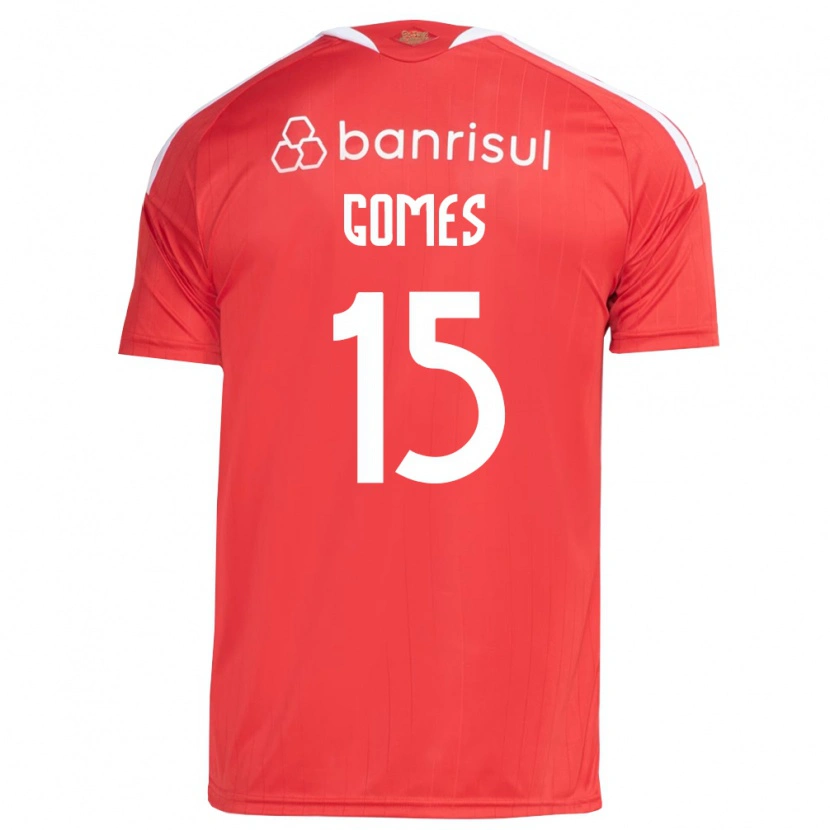 Danxen Män Bruno Gomes #15 Röd Vit Hemmatröja Matchtröjor 2026/27 Tröjor T-Tröja