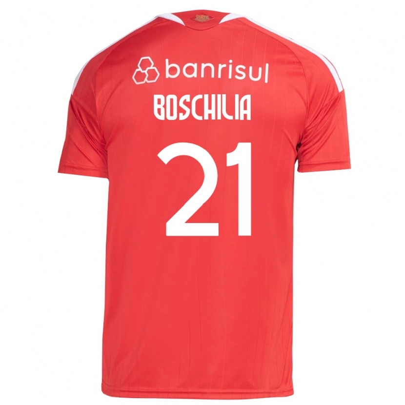 Danxen Män Gabriel Boschilia #21 Röd Vit Hemmatröja Matchtröjor 2026/27 Tröjor T-Tröja