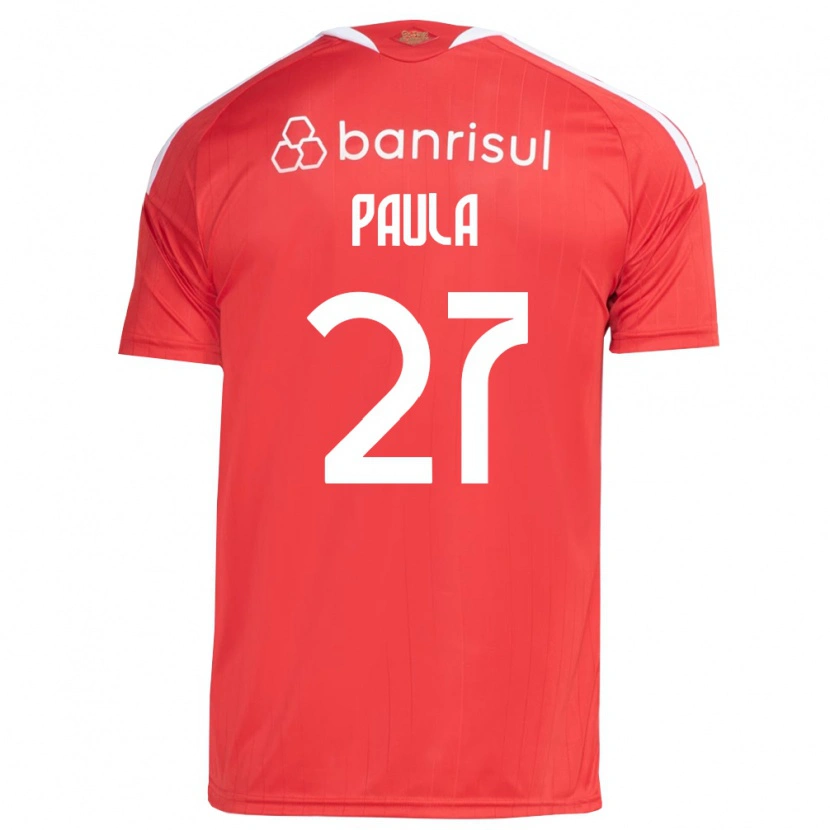 Danxen Män Paulinho Paula #27 Röd Vit Hemmatröja Matchtröjor 2026/27 Tröjor T-Tröja