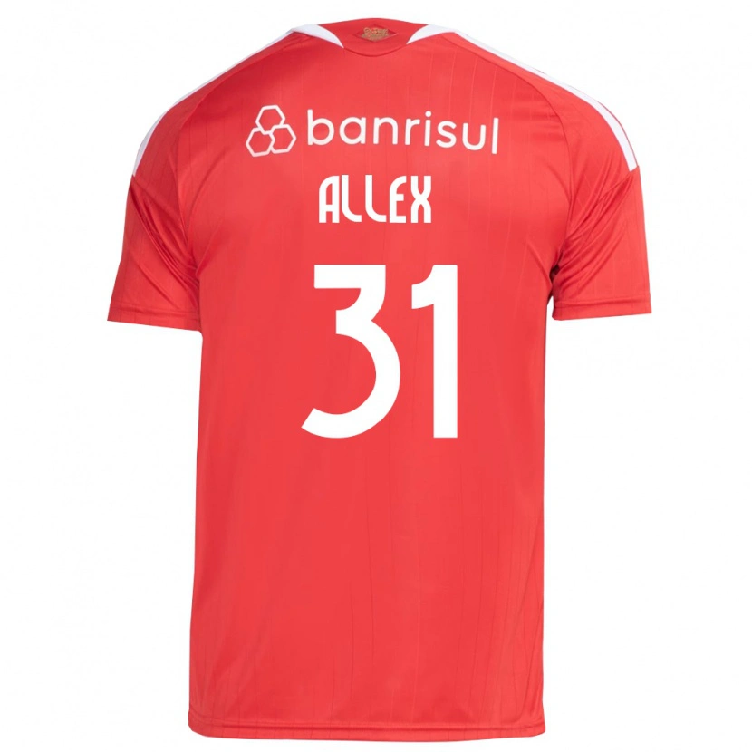 Danxen Män Allex Rodrigues Pereira Da Silva #31 Röd Vit Hemmatröja Matchtröjor 2026/27 Tröjor T-Tröja