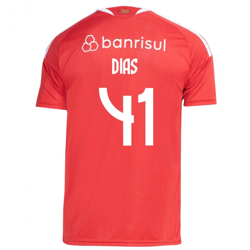 Danxen Män Matheus Dias #41 Röd Vit Hemmatröja Matchtröjor 2026/27 Tröjor T-Tröja