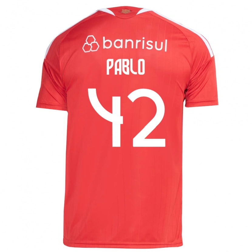 Danxen Män Pablo #42 Röd Vit Hemmatröja Matchtröjor 2026/27 Tröjor T-Tröja