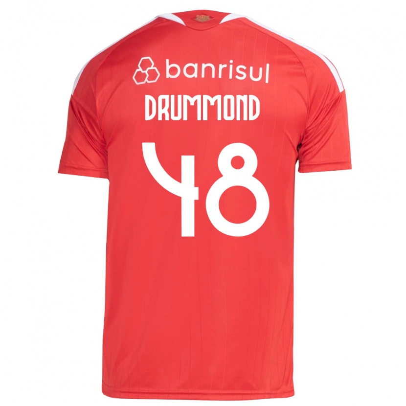 Danxen Män Lucca Drummond #48 Röd Vit Hemmatröja Matchtröjor 2026/27 Tröjor T-Tröja