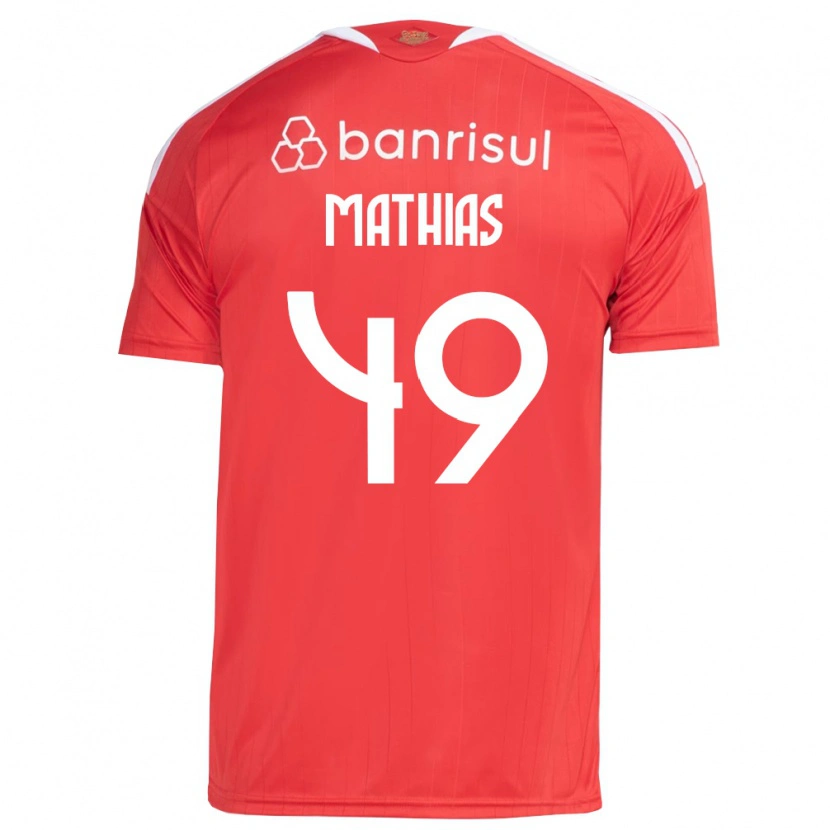 Danxen Män Ricardo Mathias #49 Röd Vit Hemmatröja Matchtröjor 2026/27 Tröjor T-Tröja