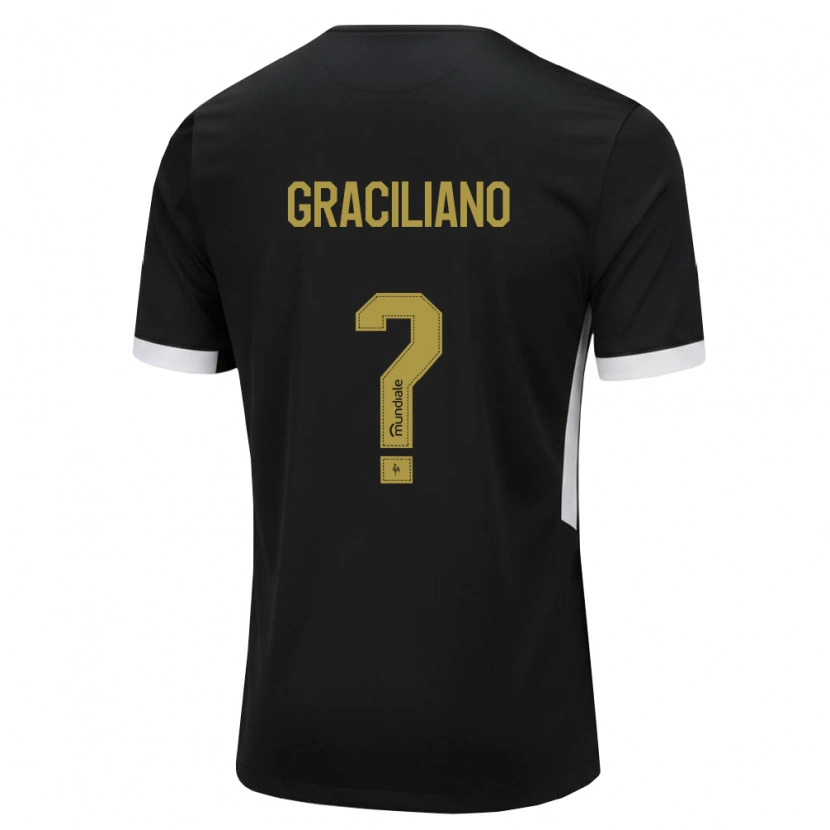 Danxen Män Arthur Graciliano #0 Svart Vit Gul Hemmatröja Matchtröjor 2026/27 Tröjor T-Tröja