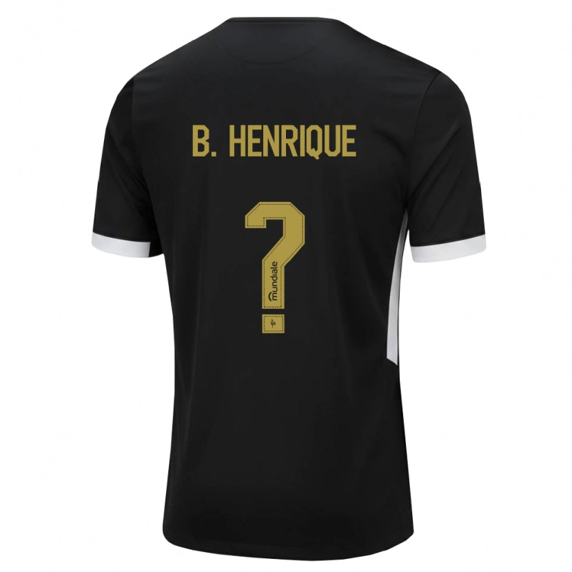 Danxen Män Bruno Henrique #0 Svart Vit Gul Hemmatröja Matchtröjor 2026/27 Tröjor T-Tröja
