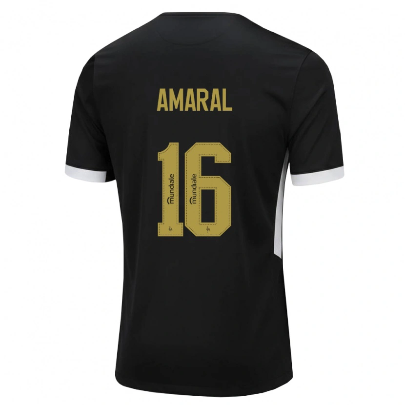 Danxen Män Enzo Amaral #16 Svart Vit Gul Hemmatröja Matchtröjor 2026/27 Tröjor T-Tröja