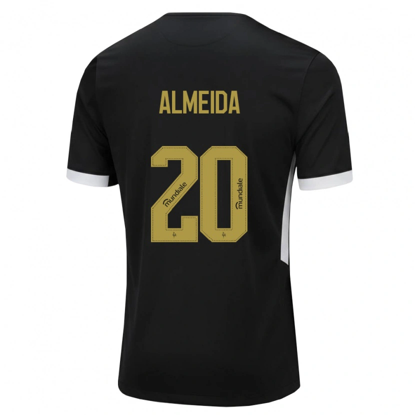 Danxen Män Vinicius Almeida #20 Svart Vit Gul Hemmatröja Matchtröjor 2026/27 Tröjor T-Tröja
