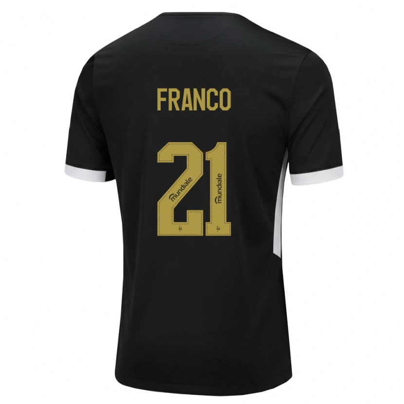Danxen Män Alan Franco #21 Svart Vit Gul Hemmatröja Matchtröjor 2026/27 Tröjor T-Tröja