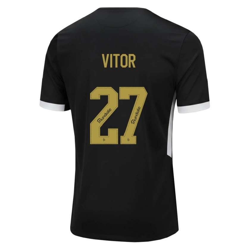 Danxen Män Paulo Vitor #27 Svart Vit Gul Hemmatröja Matchtröjor 2026/27 Tröjor T-Tröja