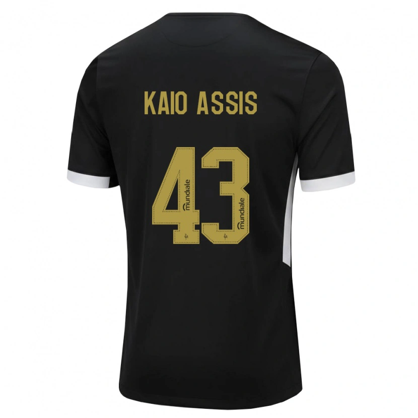 Danxen Män Kaio Assis #43 Svart Vit Gul Hemmatröja Matchtröjor 2026/27 Tröjor T-Tröja