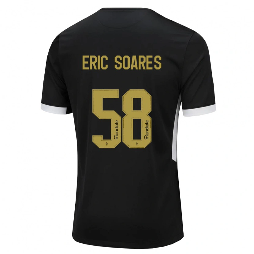 Danxen Män Eric Soares #58 Svart Vit Gul Hemmatröja Matchtröjor 2026/27 Tröjor T-Tröja