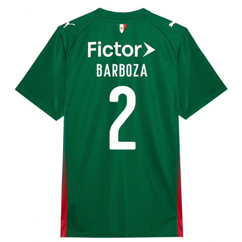 Danxen Män Alexander Barboza #2 Grön Röd Vit Hemmatröja Matchtröjor 2026/27 Tröjor T-Tröja
