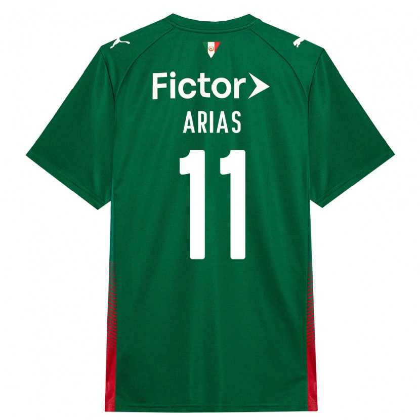 Danxen Män Jhon Arias #11 Grön Röd Vit Hemmatröja Matchtröjor 2026/27 Tröjor T-Tröja