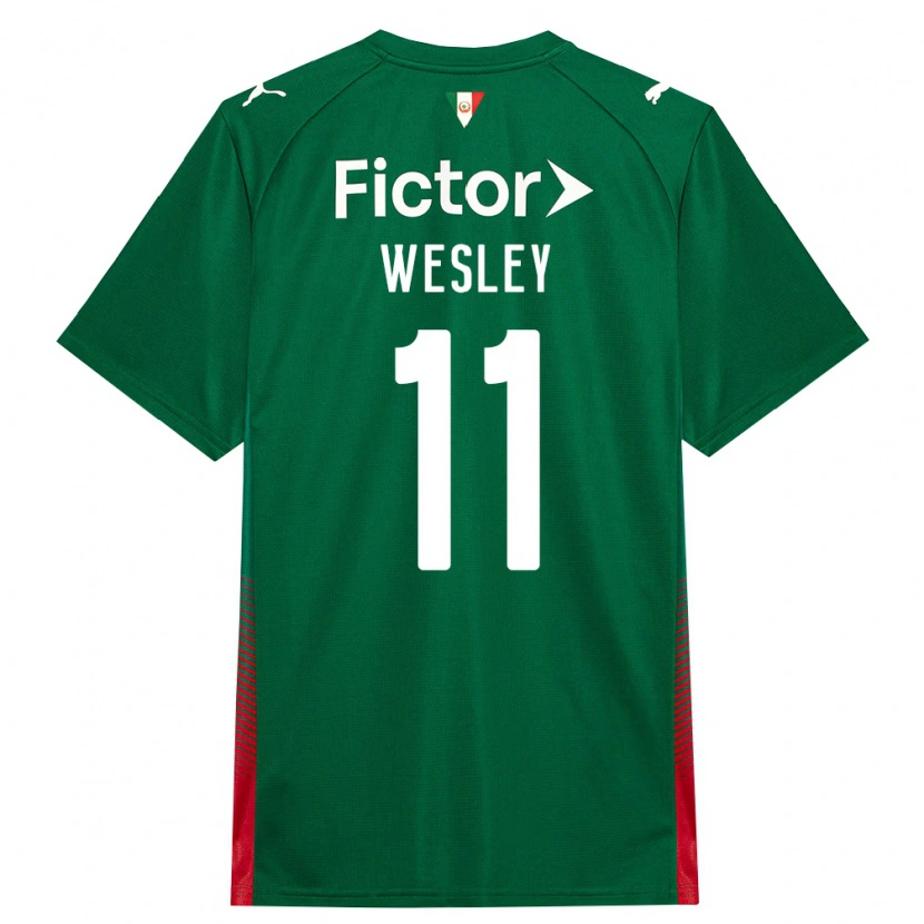 Danxen Män Wesley #11 Grön Röd Vit Hemmatröja Matchtröjor 2026/27 Tröjor T-Tröja