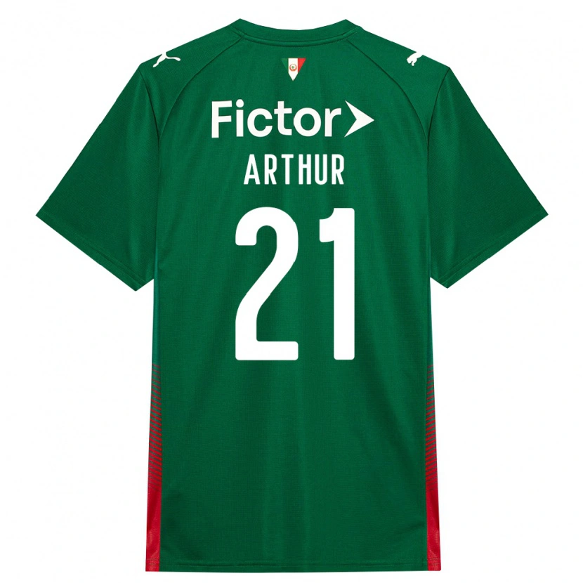 Danxen Män Luis Arthur #21 Grön Röd Vit Hemmatröja Matchtröjor 2026/27 Tröjor T-Tröja