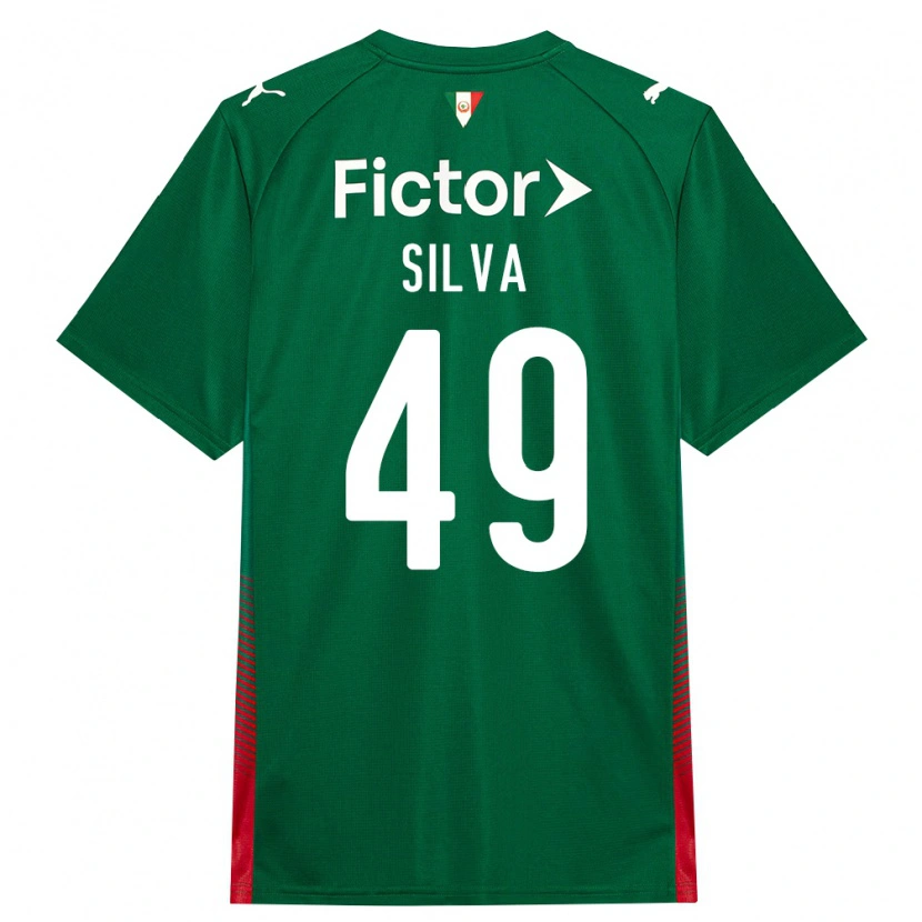 Danxen Män Gabriel Silva #49 Grön Röd Vit Hemmatröja Matchtröjor 2026/27 Tröjor T-Tröja