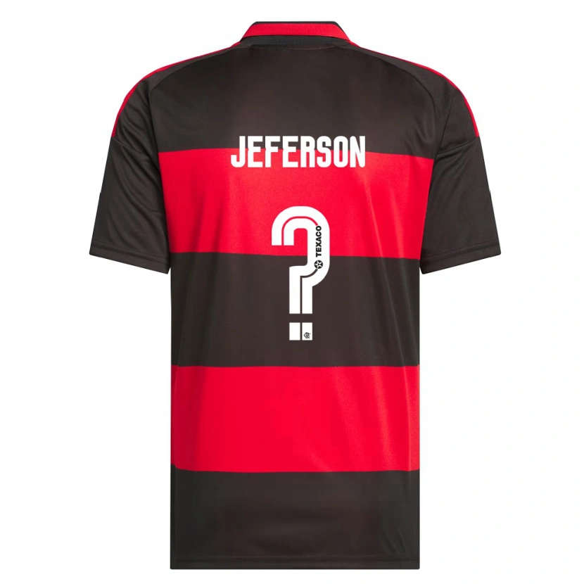 Danxen Män Jeferson Pereira De Sousa #0 Röd Svart Vit Hemmatröja Matchtröjor 2026/27 Tröjor T-Tröja