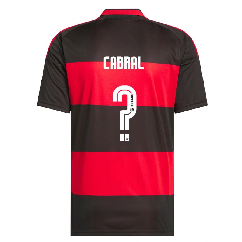 Danxen Män Daniel Cabral #0 Röd Svart Vit Hemmatröja Matchtröjor 2026/27 Tröjor T-Tröja