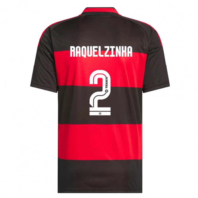 Danxen Män Raquelzinha #2 Röd Svart Vit Hemmatröja Matchtröjor 2026/27 Tröjor T-Tröja