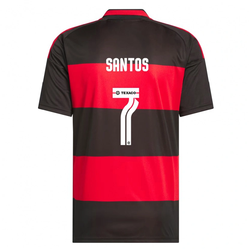 Danxen Män Alan Santos #7 Röd Svart Vit Hemmatröja Matchtröjor 2026/27 Tröjor T-Tröja