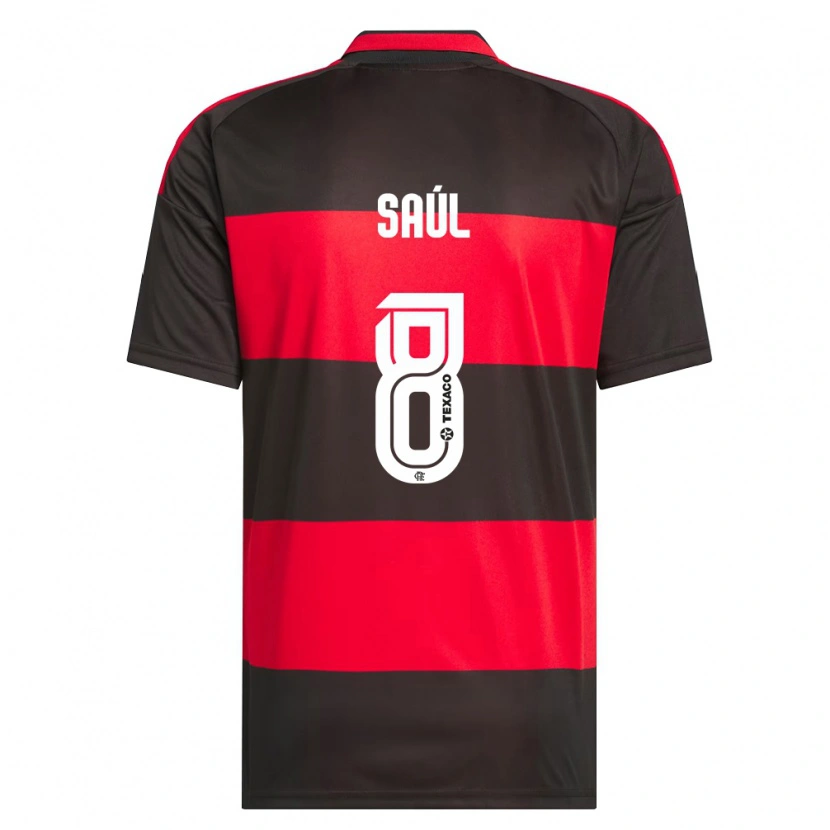 Danxen Män Saúl Ñíguez #8 Röd Svart Vit Hemmatröja Matchtröjor 2026/27 Tröjor T-Tröja