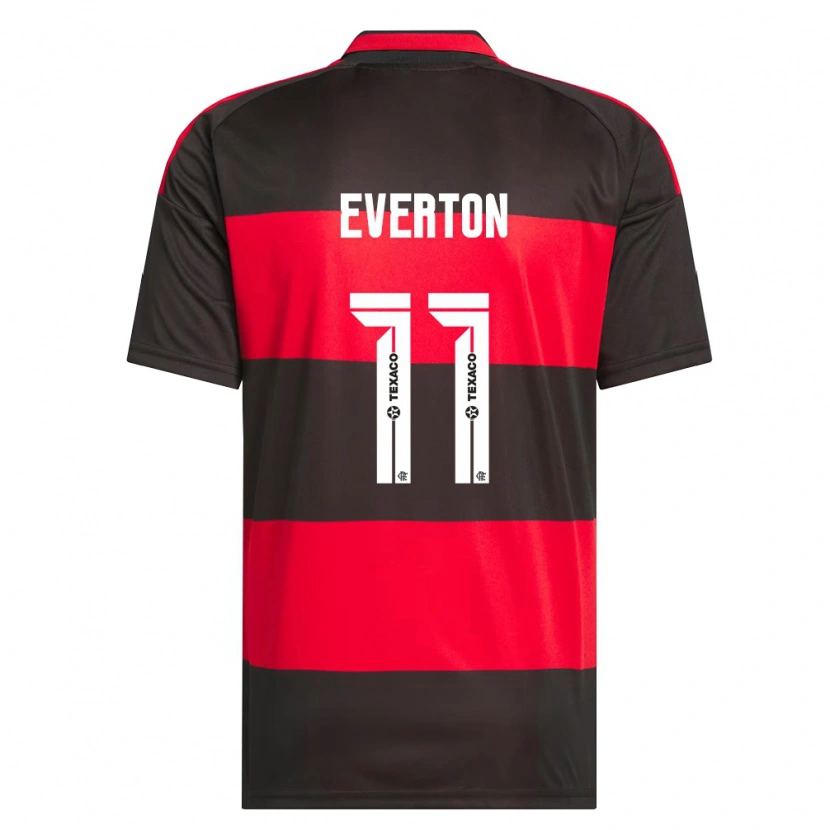 Danxen Män Everton Sousa Soares #11 Röd Svart Vit Hemmatröja Matchtröjor 2026/27 Tröjor T-Tröja