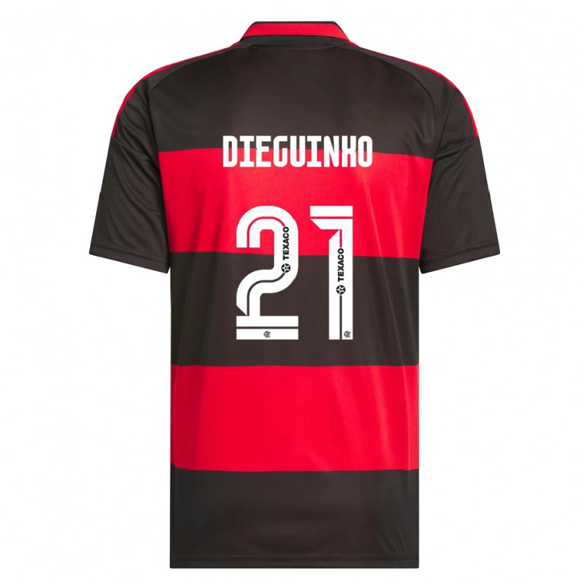 Danxen Män Diego Guimarães Das Neves #21 Röd Svart Vit Hemmatröja Matchtröjor 2026/27 Tröjor T-Tröja
