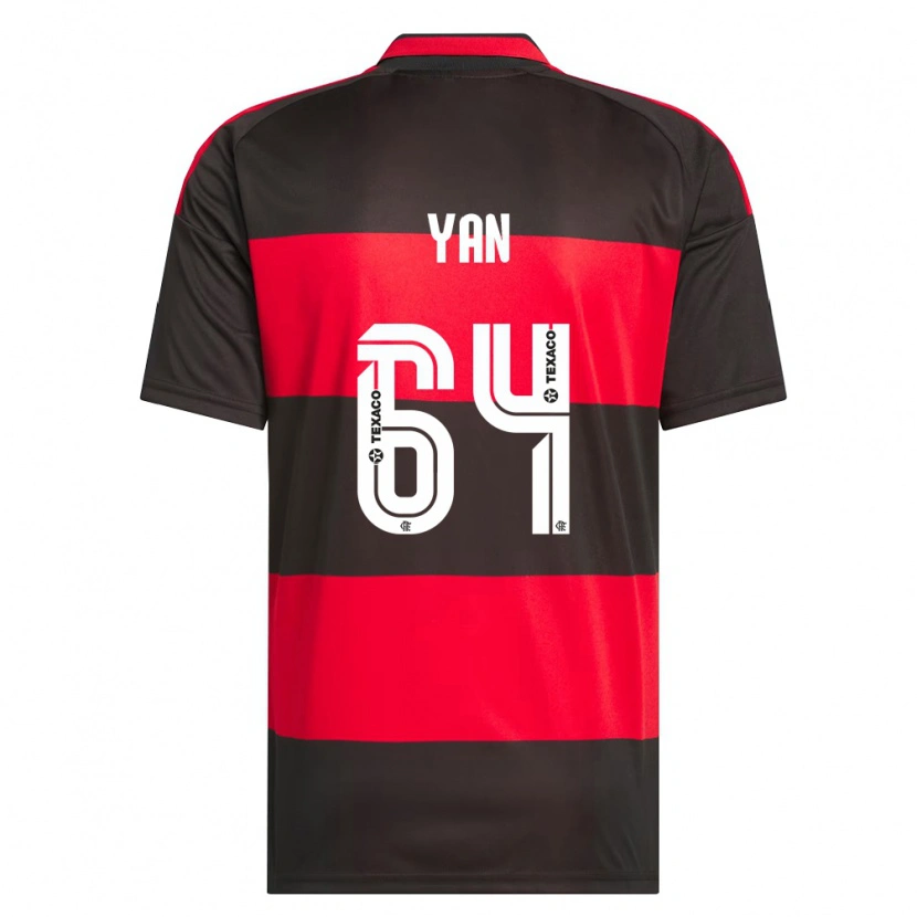 Danxen Män Wallace Yan #64 Röd Svart Vit Hemmatröja Matchtröjor 2026/27 Tröjor T-Tröja