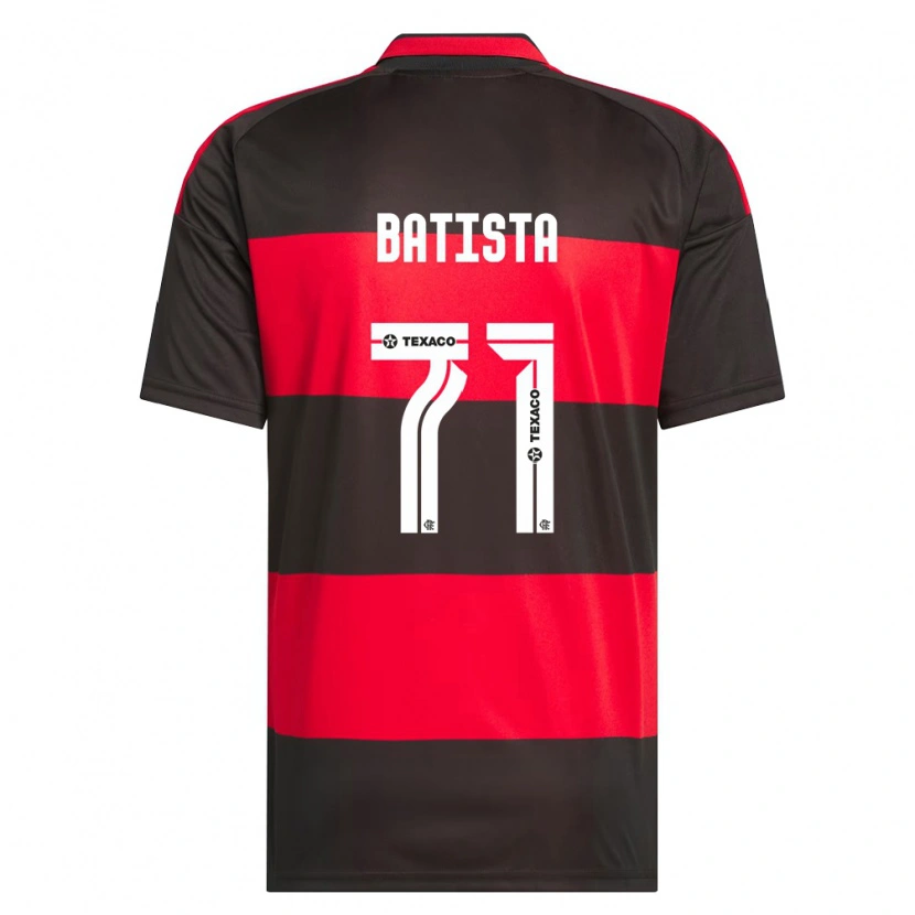 Danxen Män Pedro Batista #71 Röd Svart Vit Hemmatröja Matchtröjor 2026/27 Tröjor T-Tröja