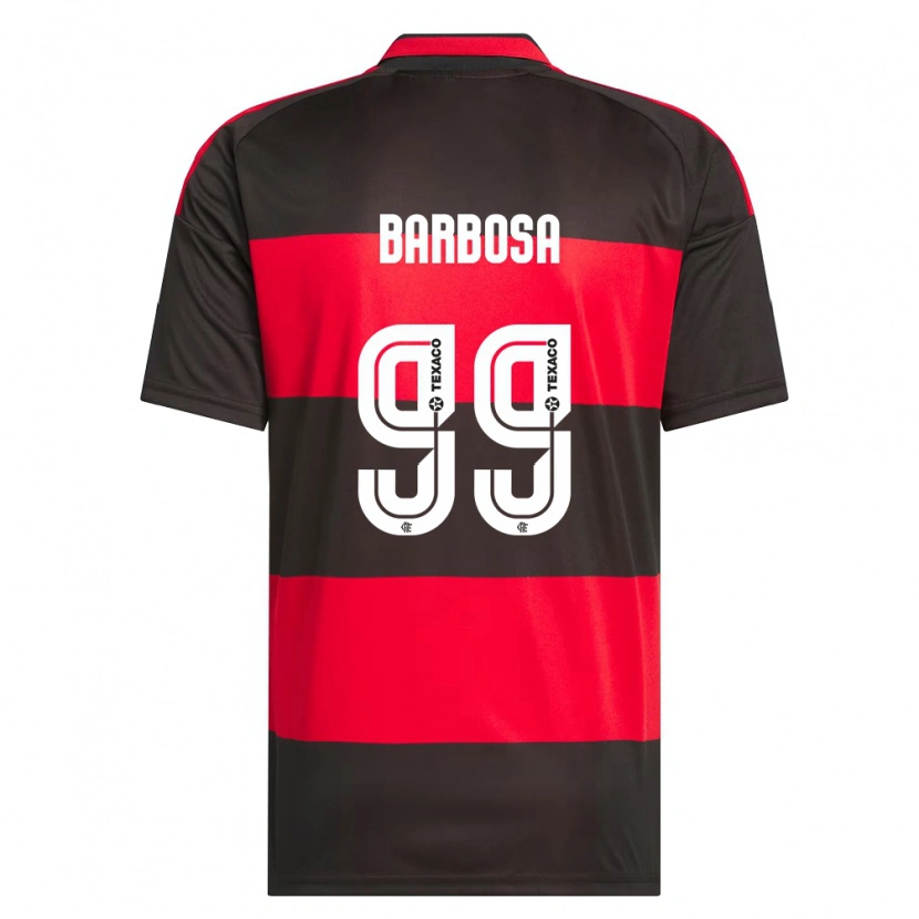 Danxen Män Gabriel Barbosa #99 Röd Svart Vit Hemmatröja Matchtröjor 2026/27 Tröjor T-Tröja