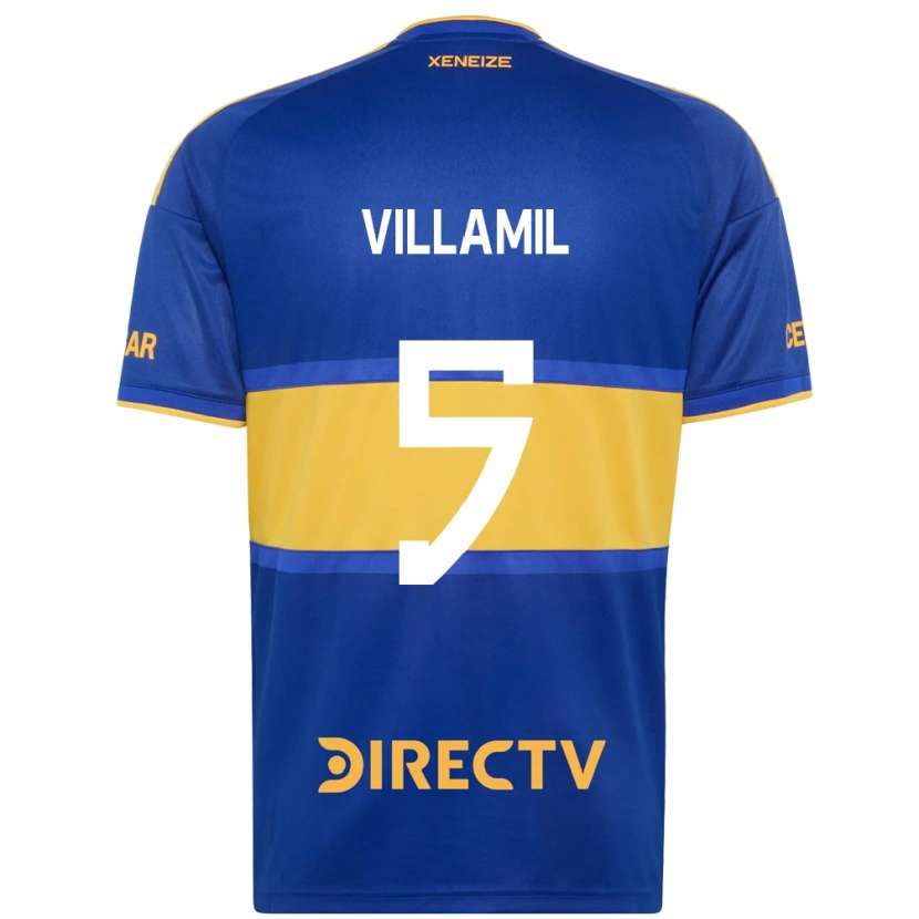 Danxen Män Martín Villamil #5 Kungligt Blå Gul Hemmatröja Matchtröjor 2026/27 Tröjor T-Tröja