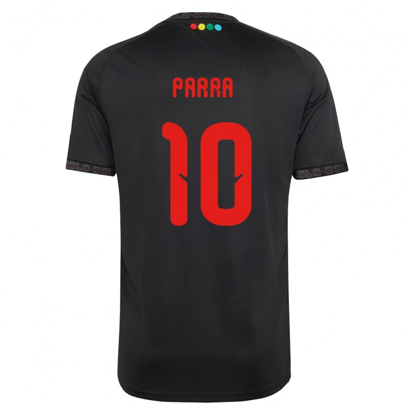 Danxen Män Pablo Parra #10 Svart Röd Bortatröja Matchtröjor 2026/27 Tröjor T-Tröja