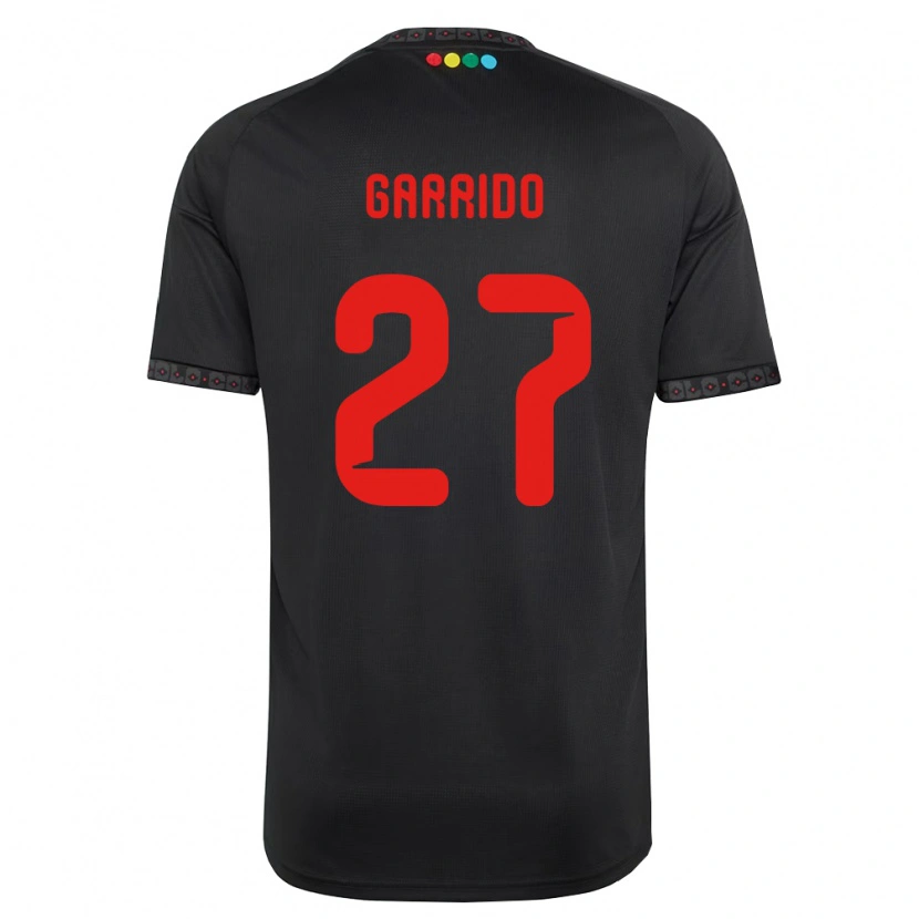 Danxen Män Franco Garrido #27 Svart Röd Bortatröja Matchtröjor 2026/27 Tröjor T-Tröja