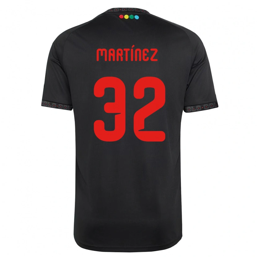 Danxen Män Vicente Martínez #32 Svart Röd Bortatröja Matchtröjor 2026/27 Tröjor T-Tröja
