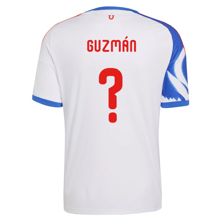 Danxen Män Kenay Guzmán #0 Vit Marinblå Bortatröja Matchtröjor 2026/27 Tröjor T-Tröja