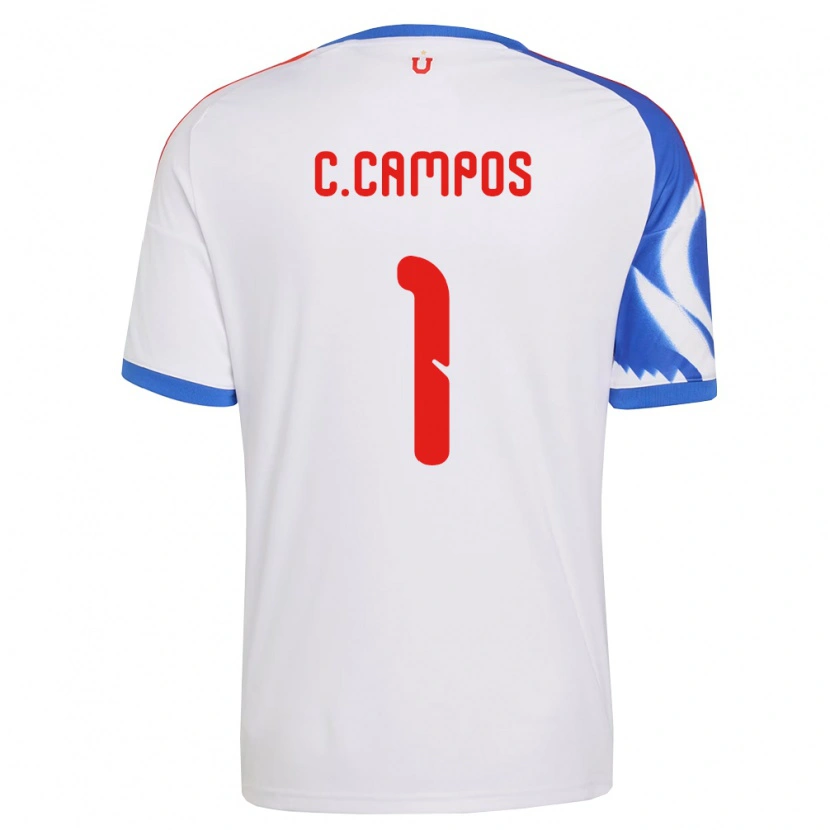 Danxen Män Cristóbal Campos #1 Vit Marinblå Bortatröja Matchtröjor 2026/27 Tröjor T-Tröja