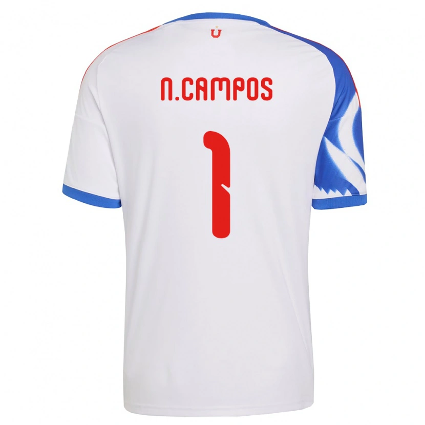 Danxen Män Natalia Campos #1 Vit Marinblå Bortatröja Matchtröjor 2026/27 Tröjor T-Tröja