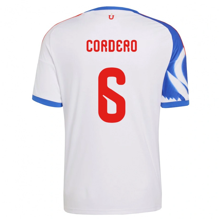 Danxen Män Renato Cordero #6 Vit Marinblå Bortatröja Matchtröjor 2026/27 Tröjor T-Tröja