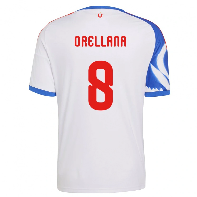 Danxen Män Denisse Orellana #8 Vit Marinblå Bortatröja Matchtröjor 2026/27 Tröjor T-Tröja