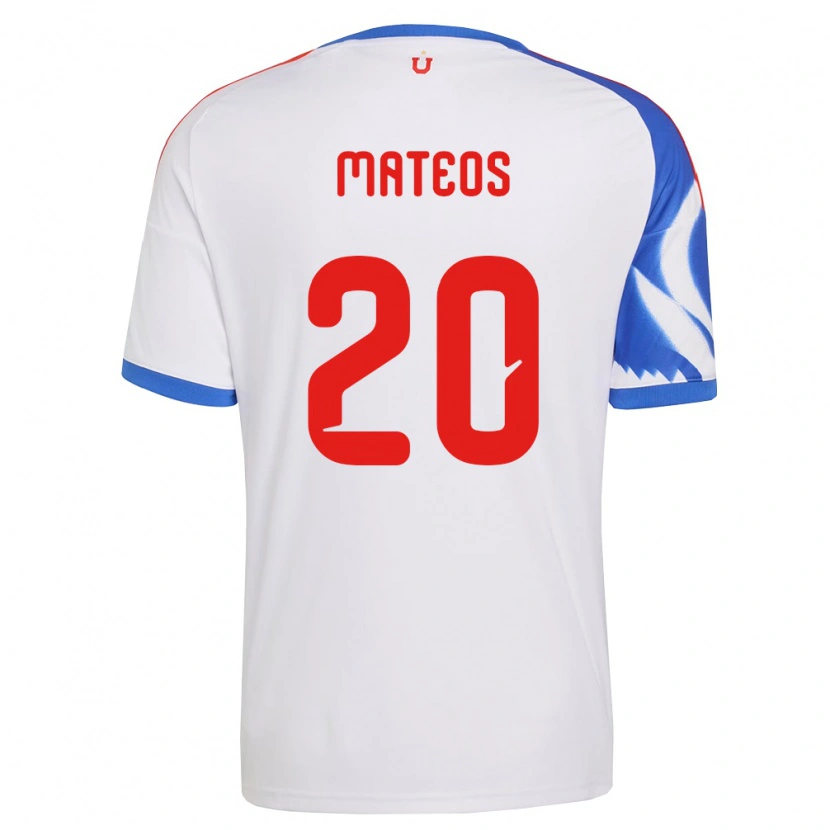 Danxen Män Federico Mateos #20 Vit Marinblå Bortatröja Matchtröjor 2026/27 Tröjor T-Tröja