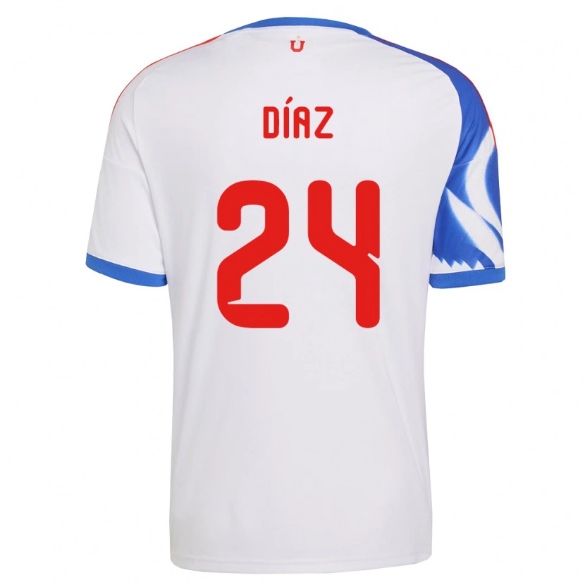 Danxen Män Antonio Díaz #24 Vit Marinblå Bortatröja Matchtröjor 2026/27 Tröjor T-Tröja