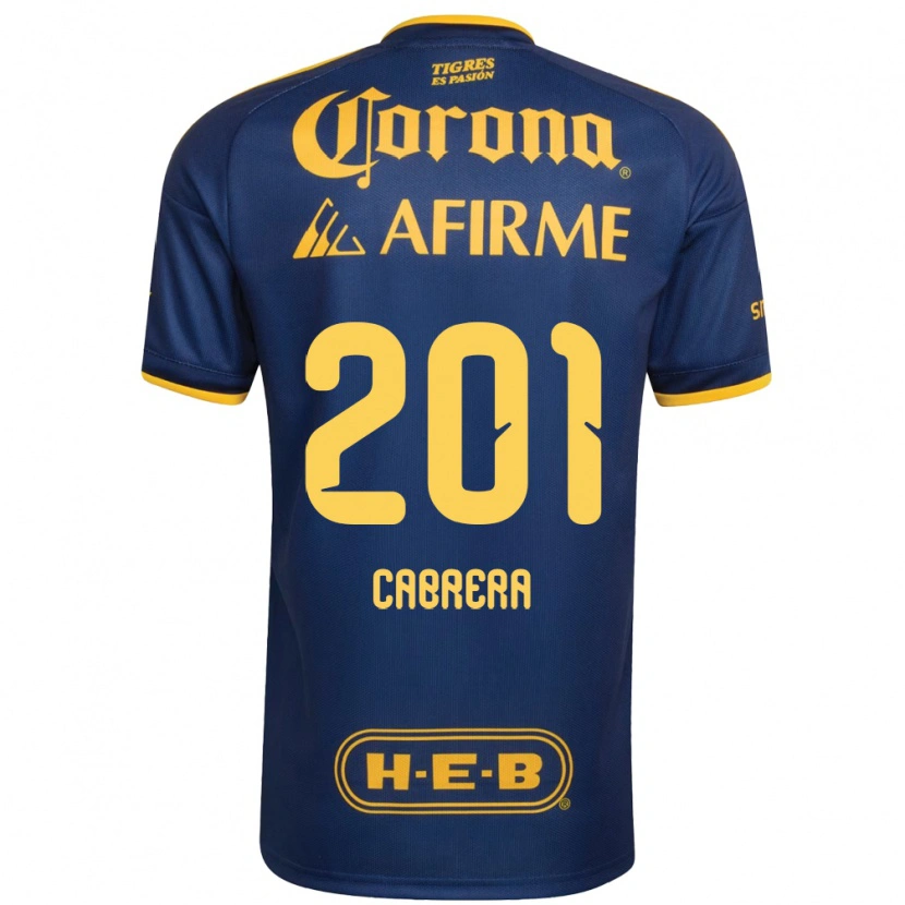 Danxen Män Jorge Cabrera #201 Kungligt Blå Gul Bortatröja Matchtröjor 2026/27 Tröjor T-Tröja